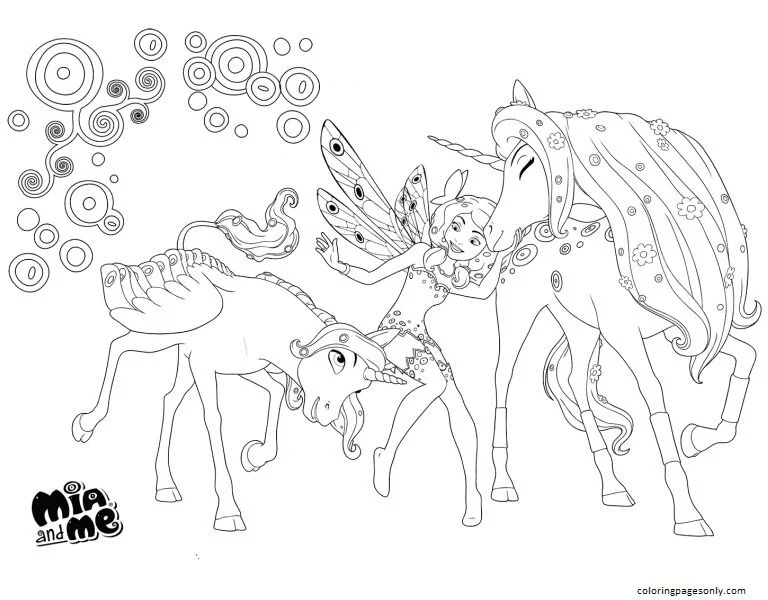 Mia and me Coloring Pages 14