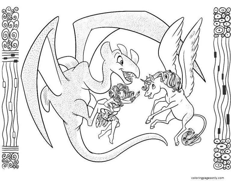 Mia and me Coloring Pages 28