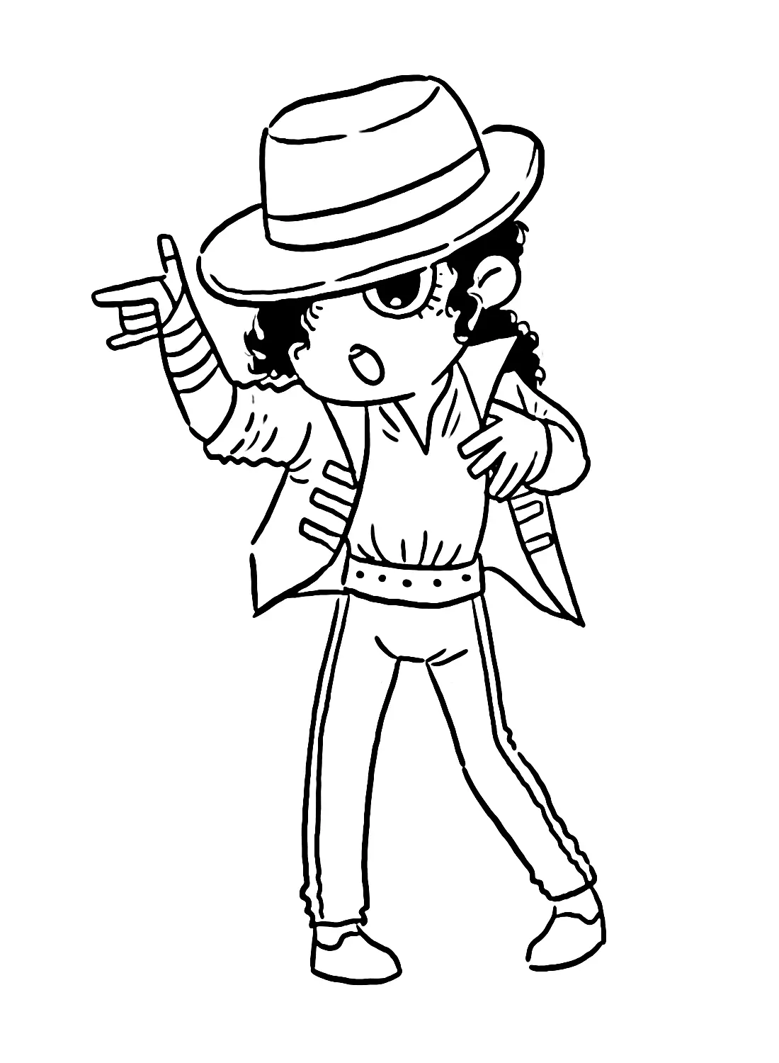 Desenhos de Michael Jackson Para Colorir 1