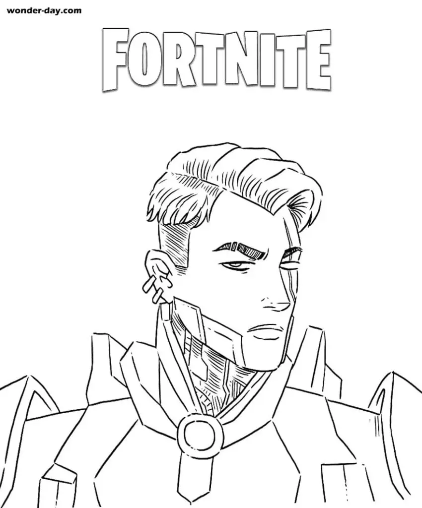 Midas Fortnite Coloring Pages 14