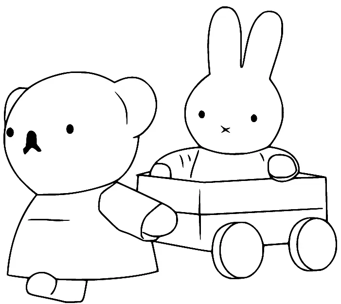 Desenhos de Miffy Para Colorir 51