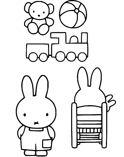 Desenhos de Miffy Para Colorir 66