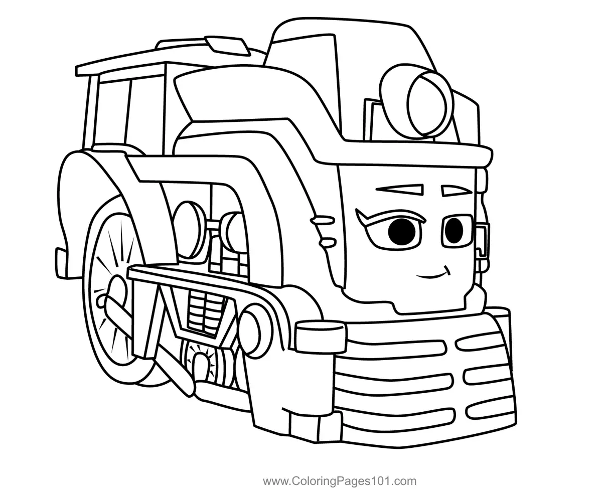Mighty Express Ausmalbilder 8
