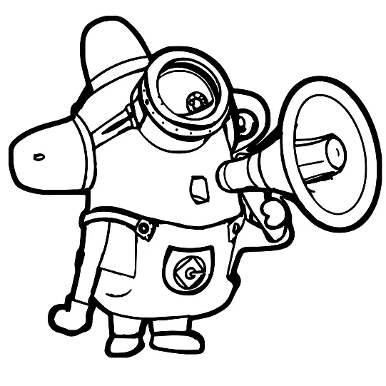 Desenhos de Minion Para Colorir 104