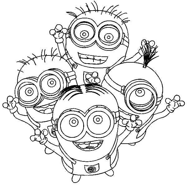 Desenhos de Minion Para Colorir 117