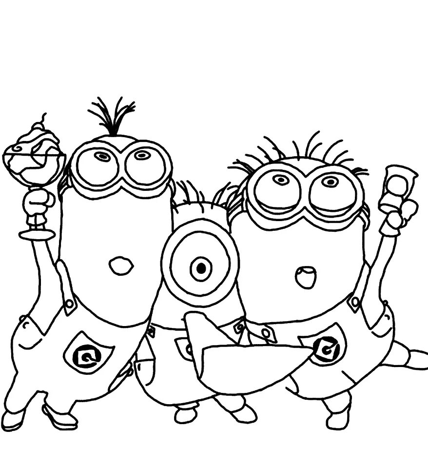 Minion Coloring Pages 123