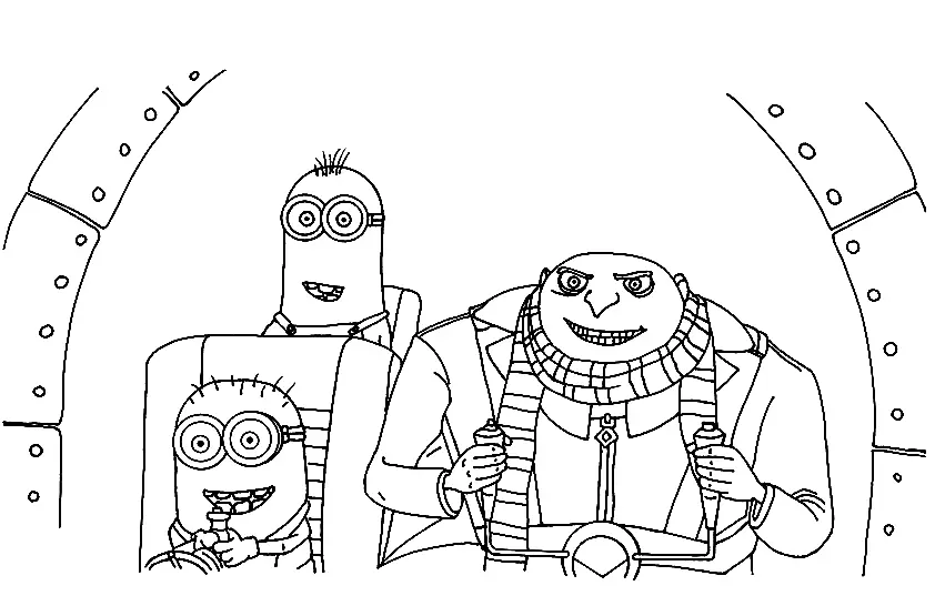 Desenhos de Minion Para Colorir 127