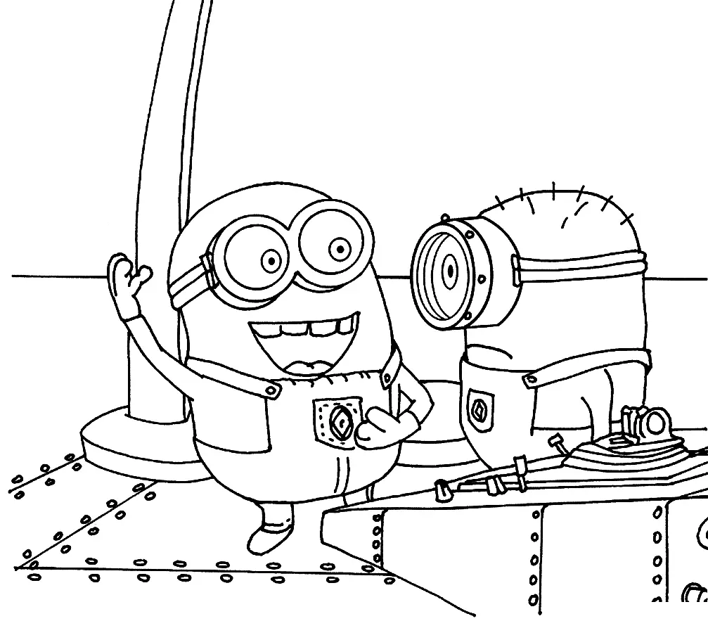 Minion Coloring Pages 128