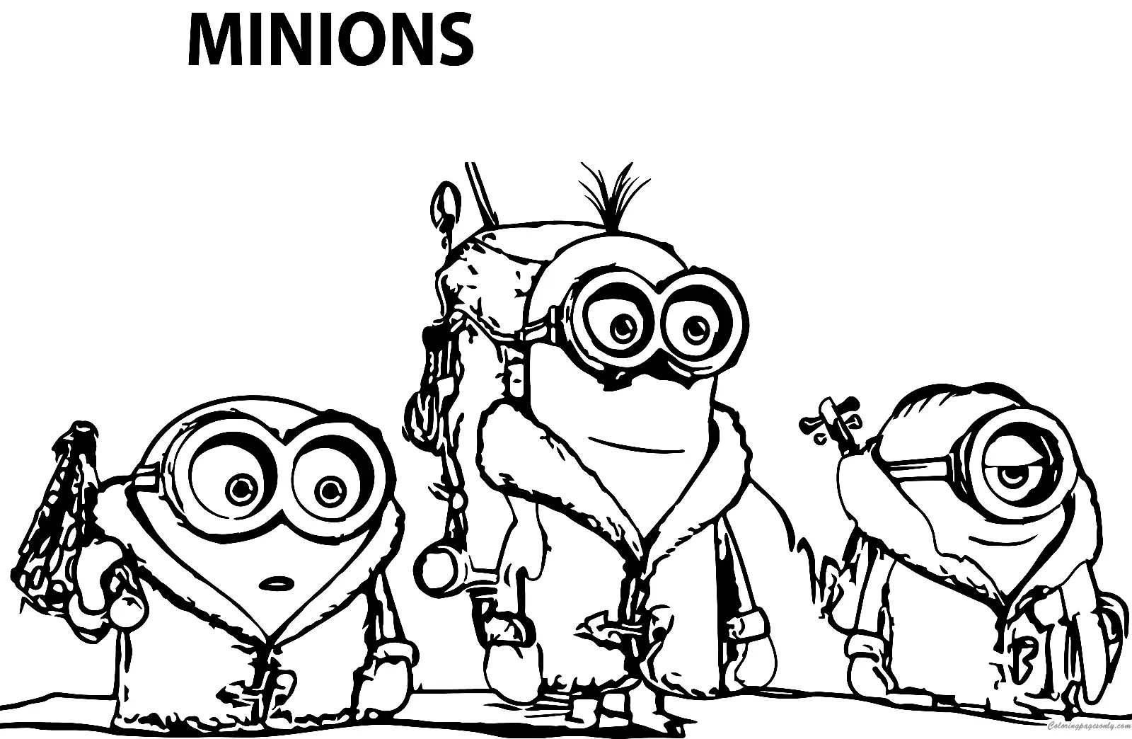 Minion Coloring Pages 130