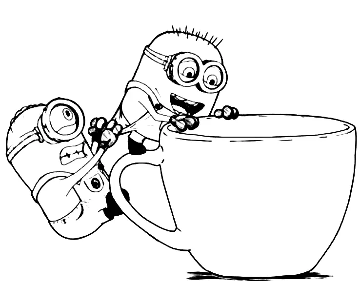 Desenhos de Minion Para Colorir 136