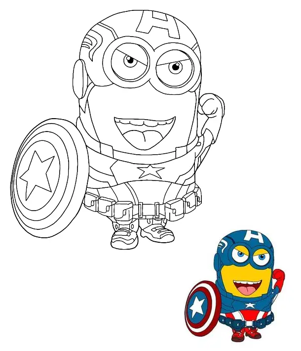 Desenhos de Minion Para Colorir 141