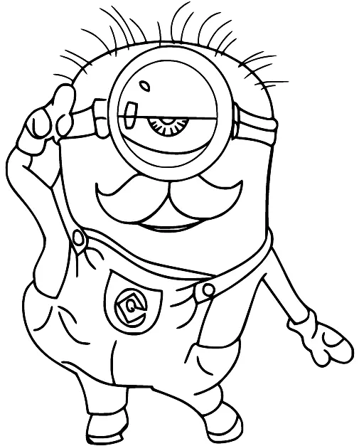 Desenhos de Minion Para Colorir 146