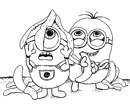 Desenhos de Minion Para Colorir 49