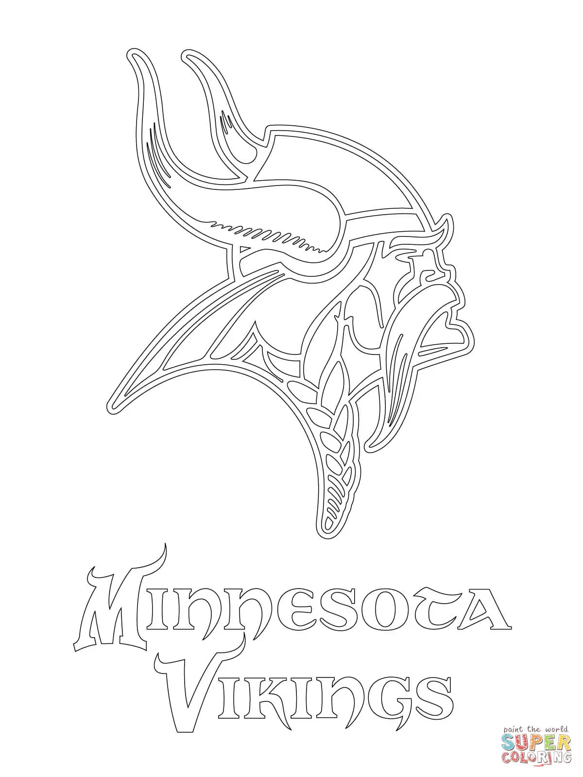 Minnesota Vikings Coloring Pages 2