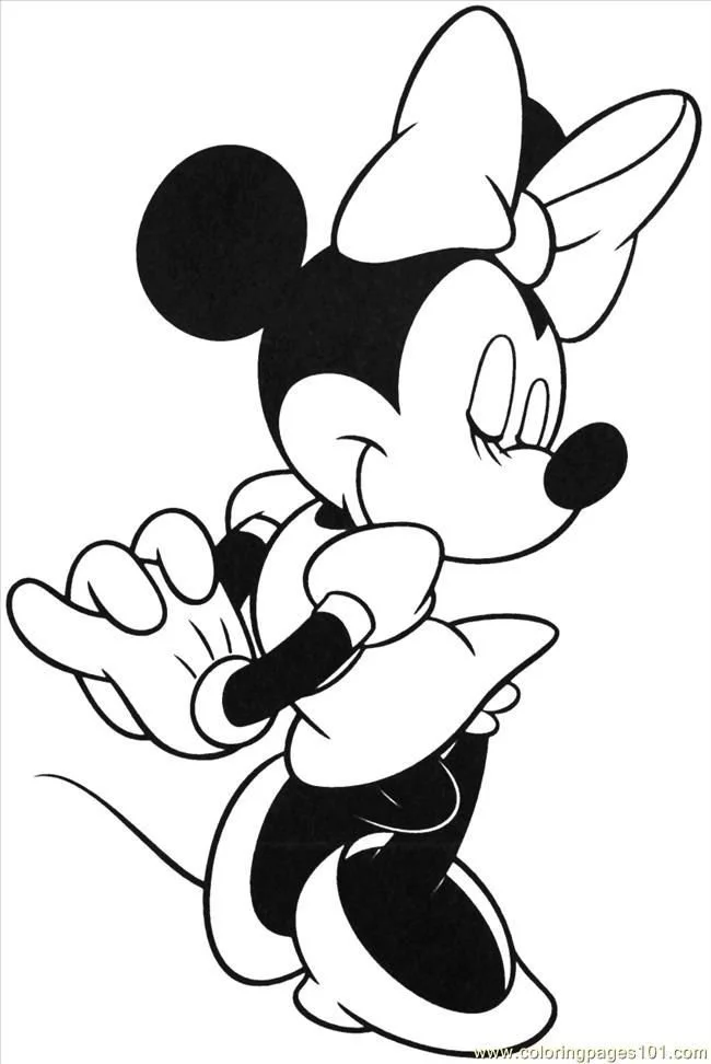 Minnie Mouse Coloring Pages 72