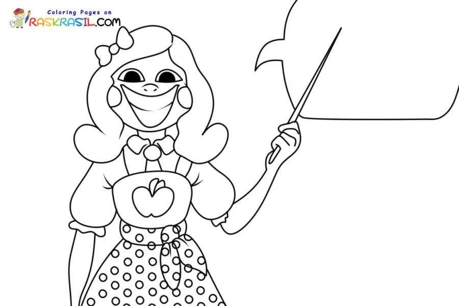 Miss Delight Coloring Pages 9