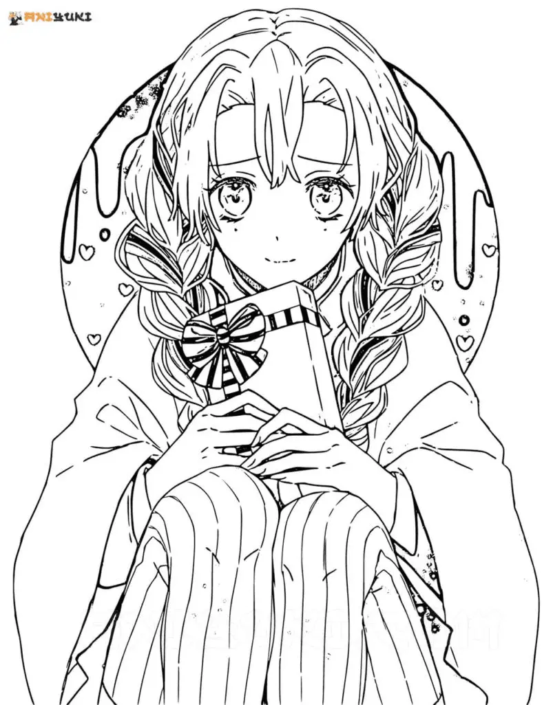 Mitsuri Kanroji Coloring Pages 35