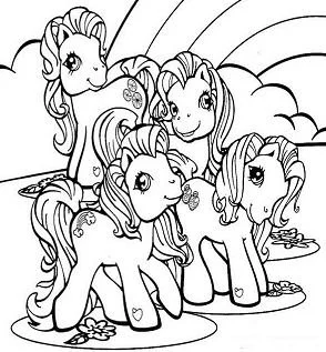 Desenhos de MLP Para Colorir 124