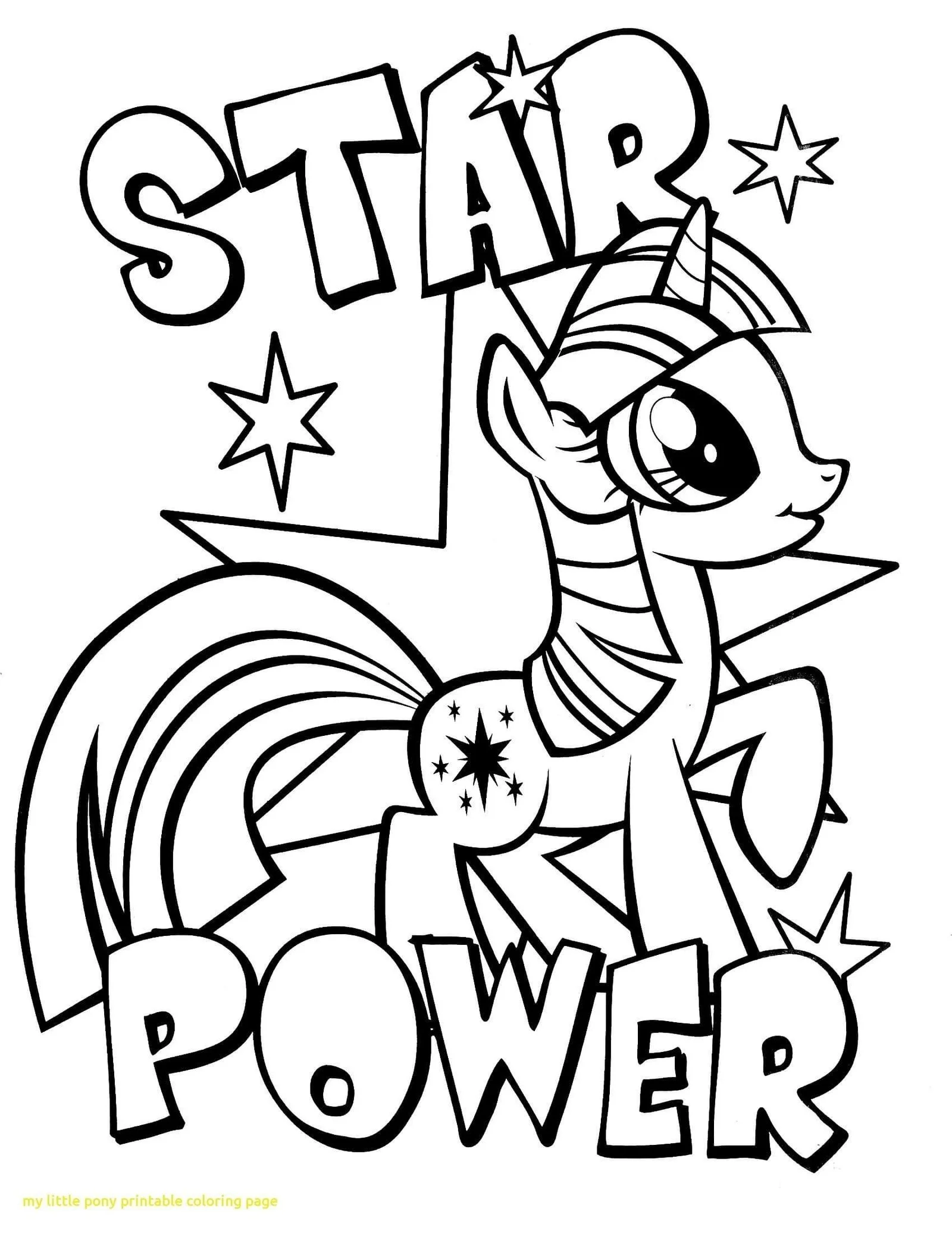 Desenhos de MLP Para Colorir 127