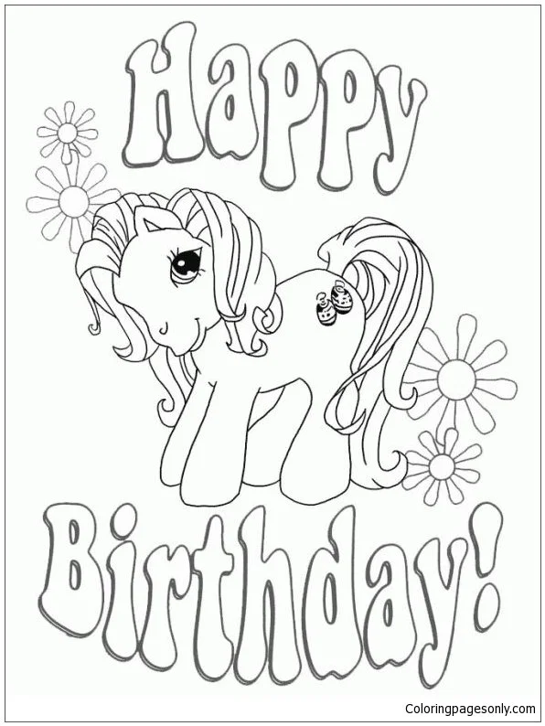 Desenhos de MLP Para Colorir 24