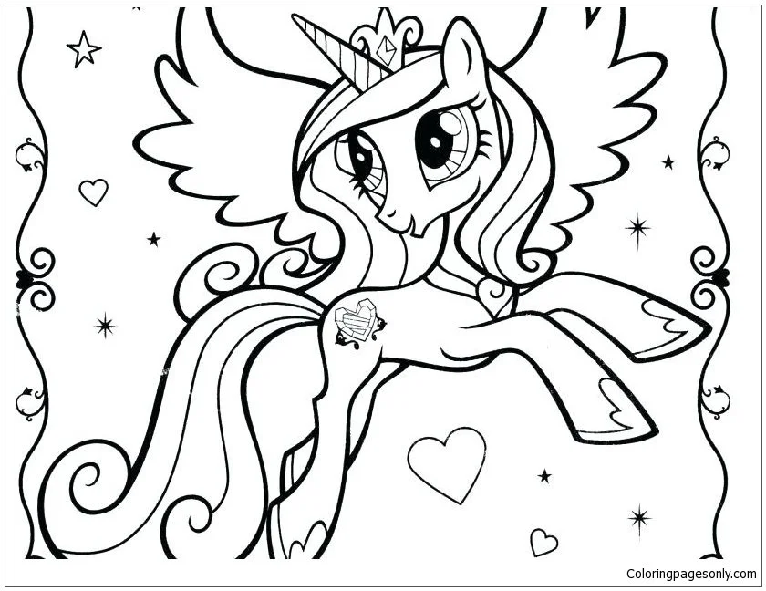 Desenhos de MLP Para Colorir 31