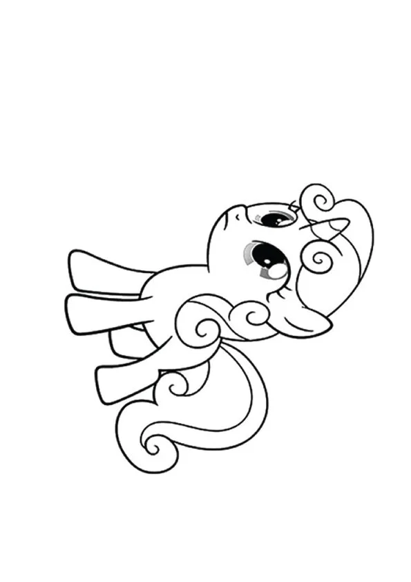 Desenhos de MLP Para Colorir 45