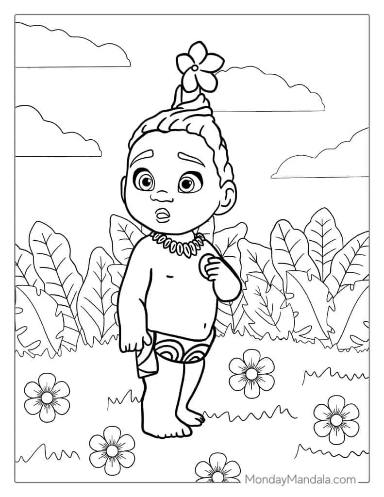 Moana 2 Para Colorir 17