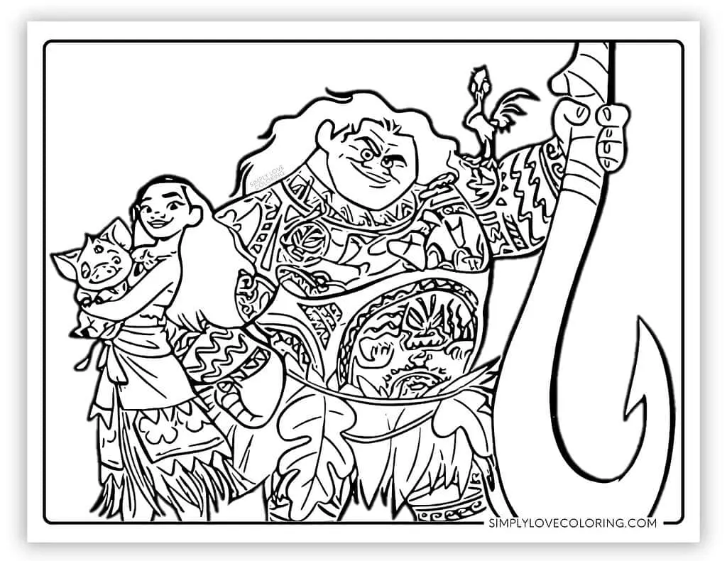 Moana 2 Coloring Pages 18