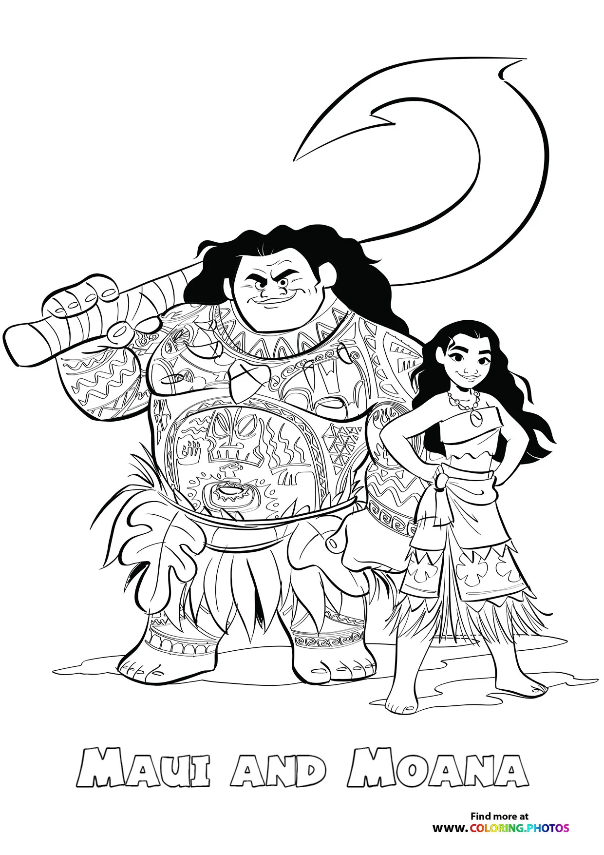 Moana 2 Para Colorir 19