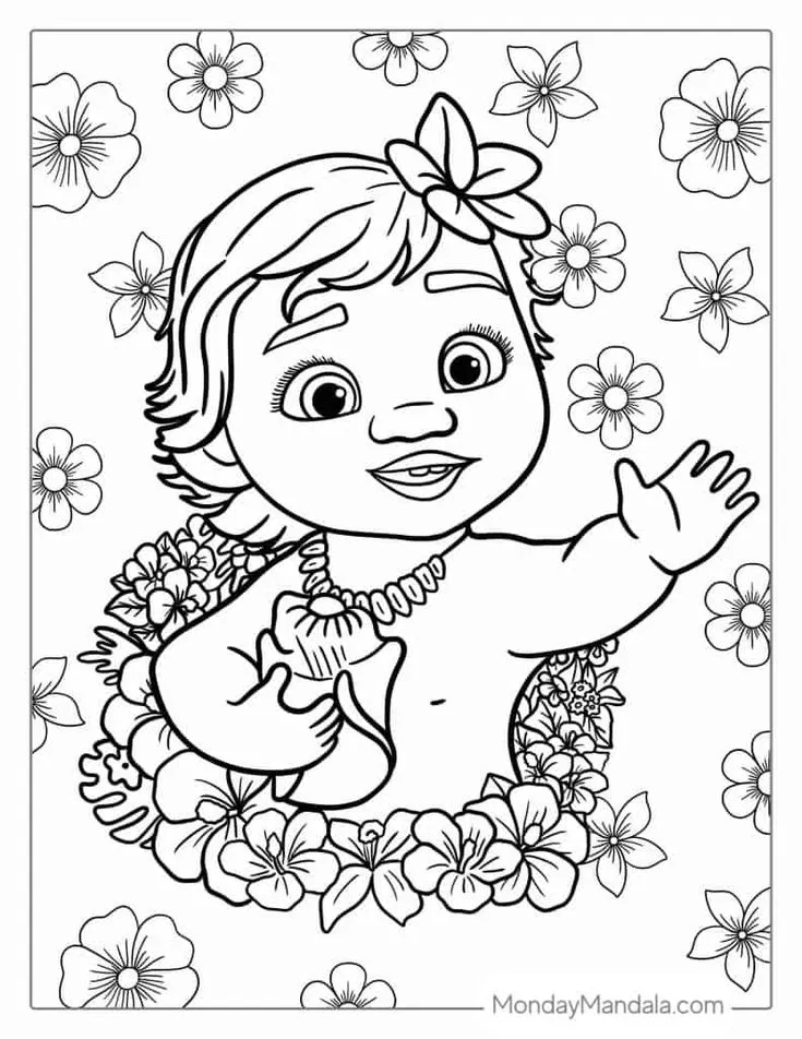 Moana 2 Para Colorir 23