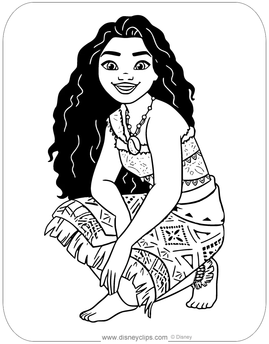 Moana 2 Para Colorir 5