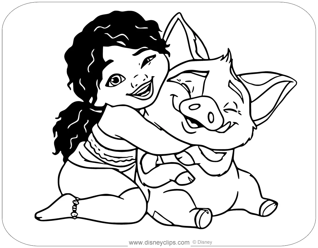 Moana 2 Para Colorir 9