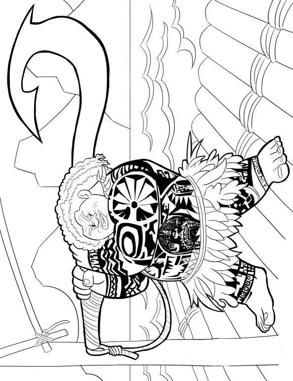 Desenhos de Moana Para Colorir 14