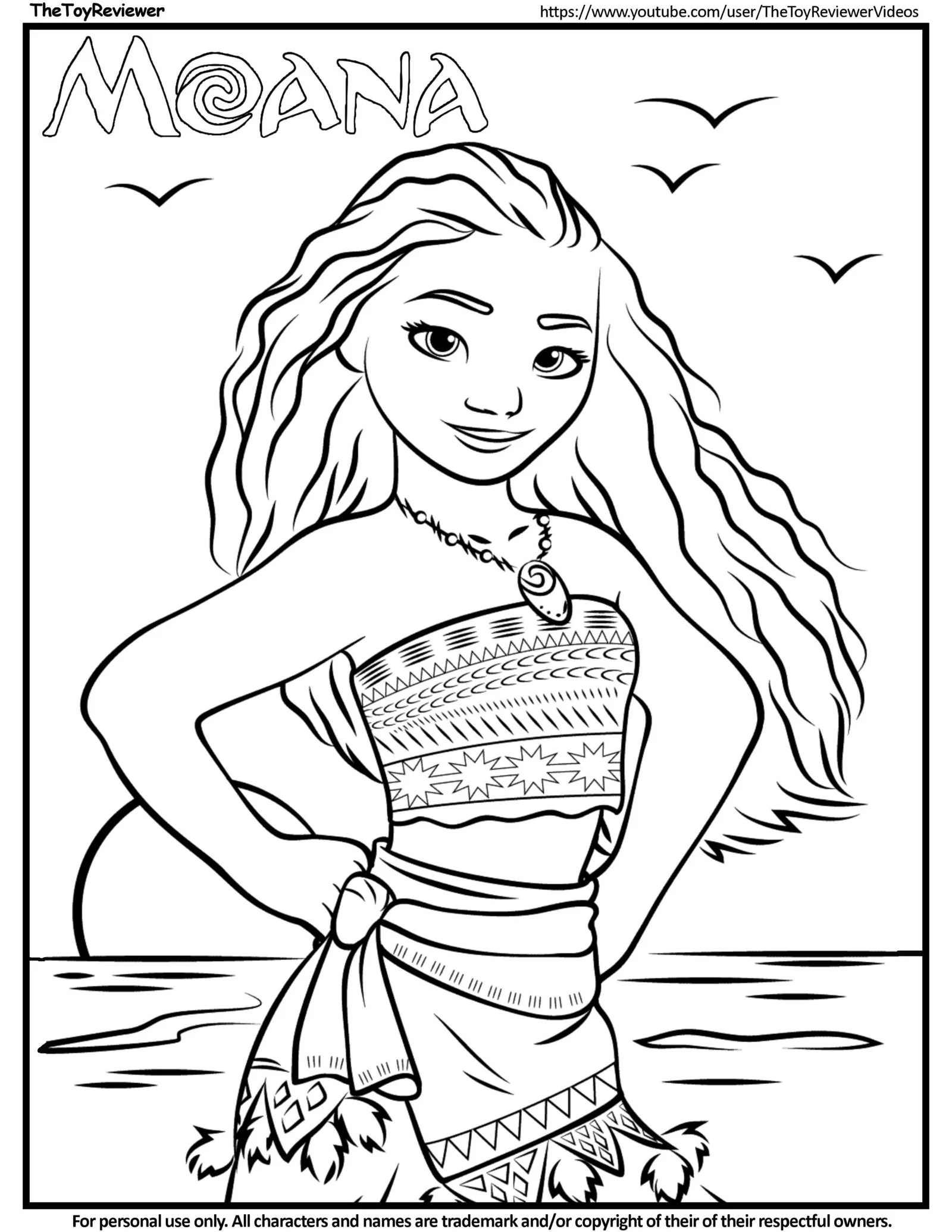 Desenhos de Moana Para Colorir 29