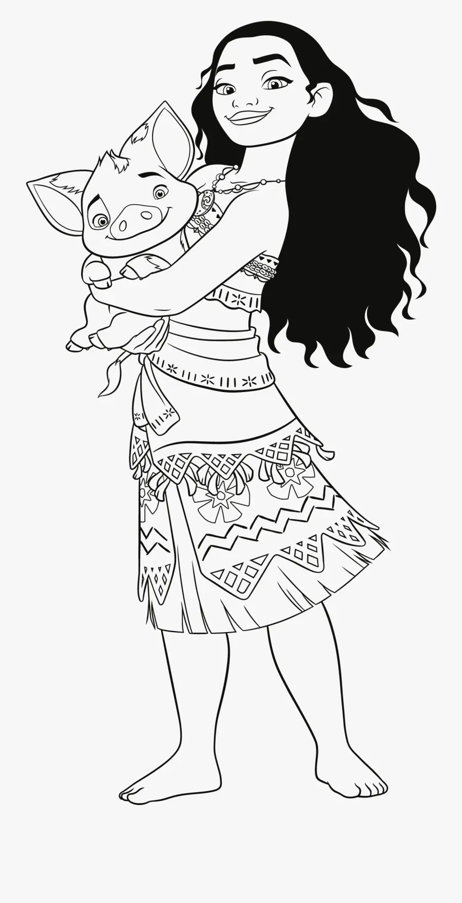 Desenhos de Moana Para Colorir 48