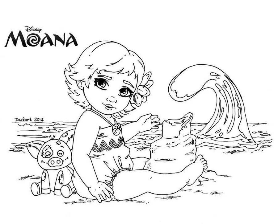 Desenhos de Moana Para Colorir 49