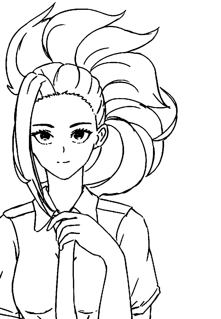 Momo Yaoyorozu Para Colorear 58