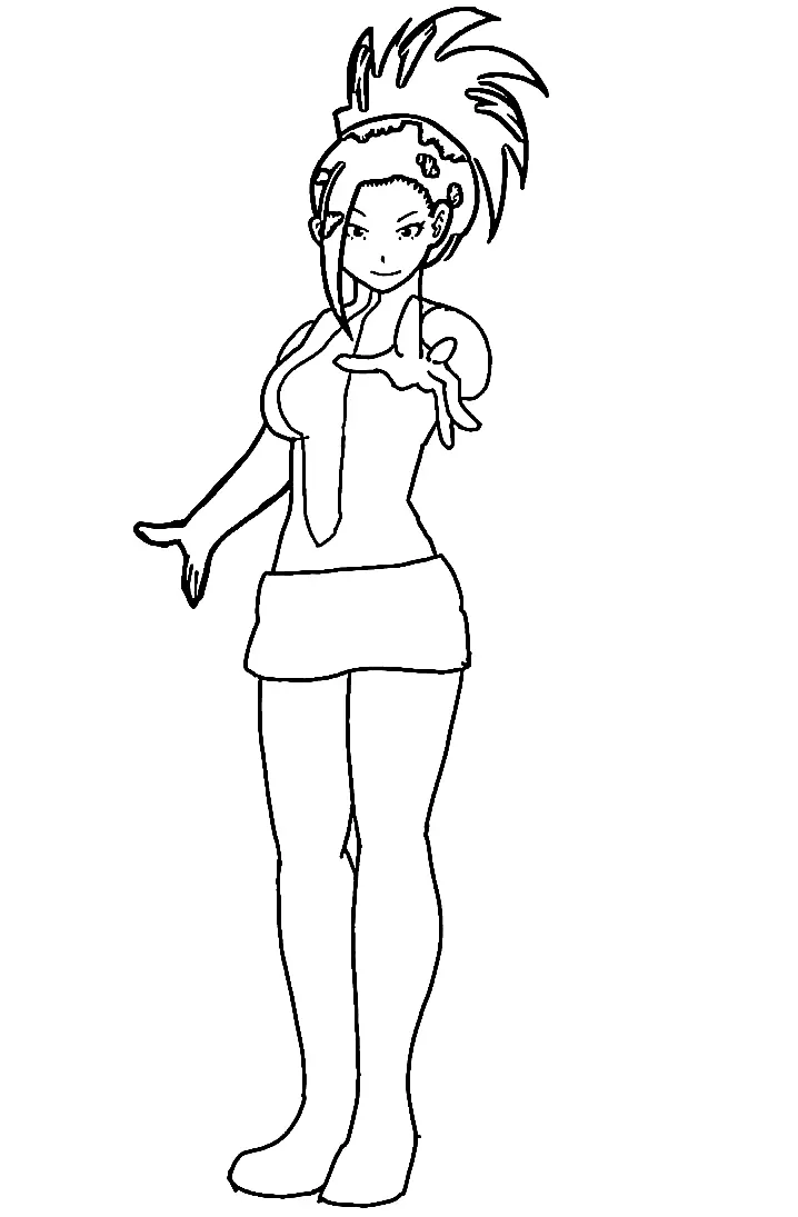 Momo Yaoyorozu Coloring Pages