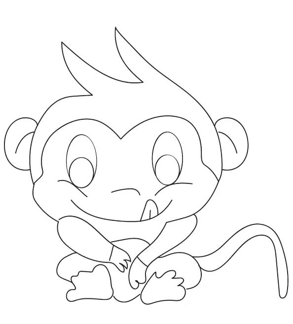 Desenhos de Monkey Para Colorir 50