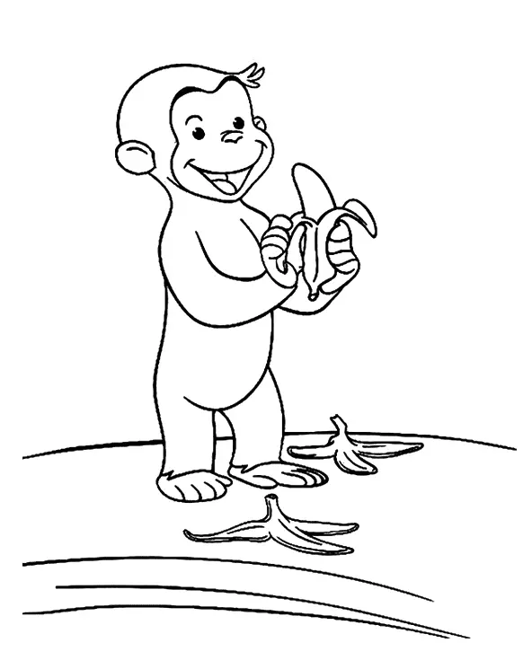 Desenhos de Monkey Para Colorir 52