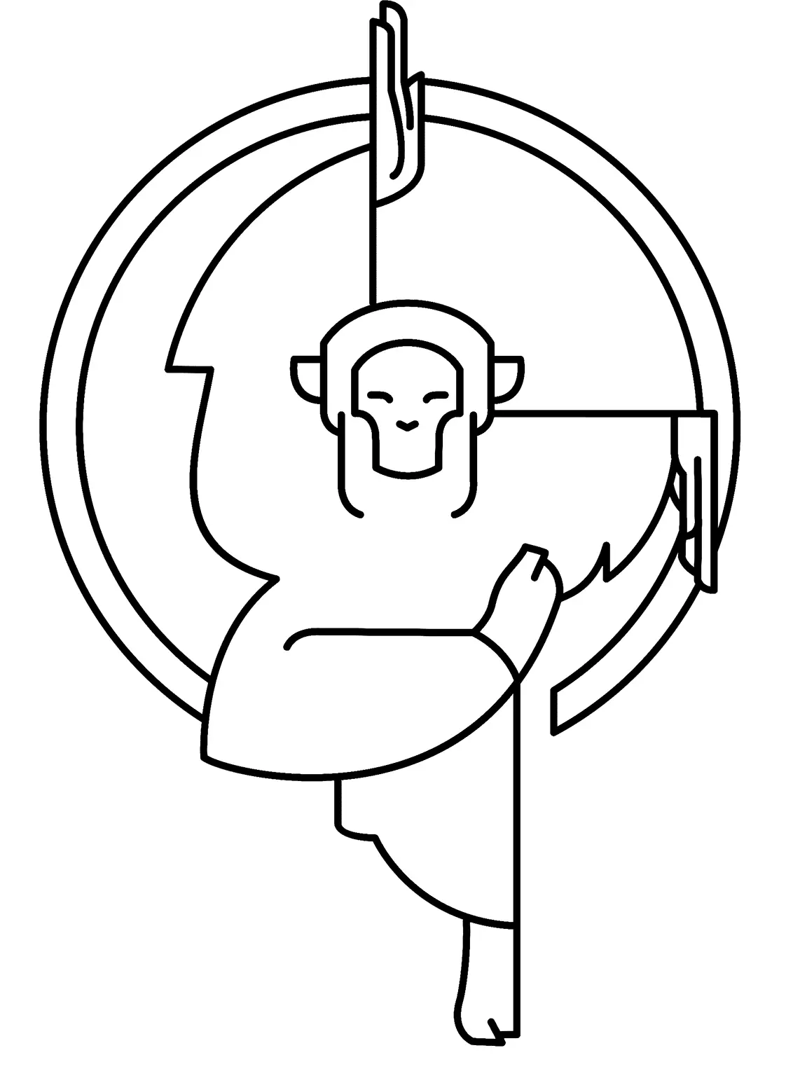 Monkey Coloring Pages 55