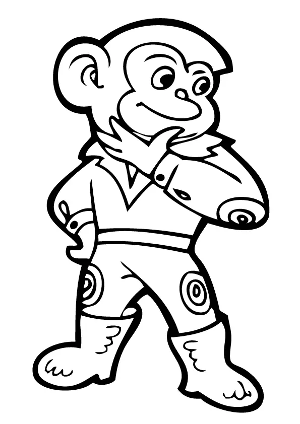 Monos Para Colorear 56