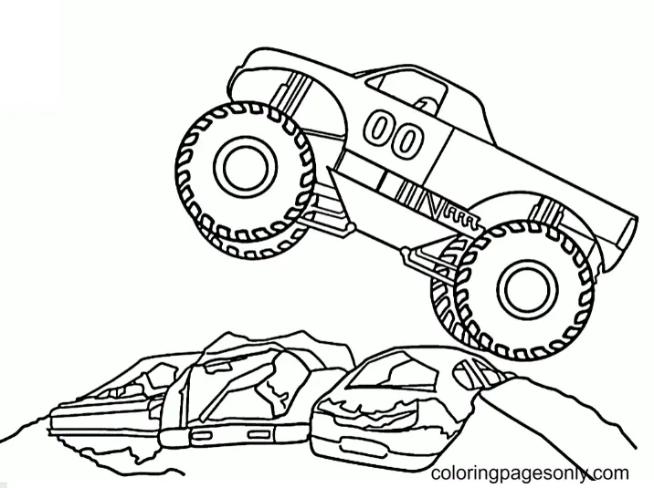 Monster Truck Coloring Pages 125