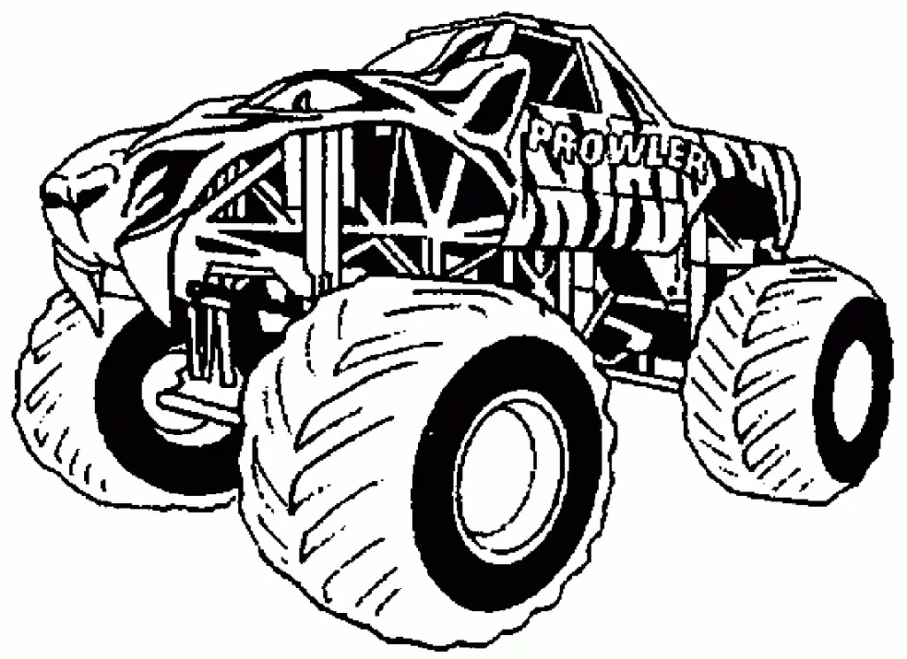 Monster Truck Coloring Pages 13