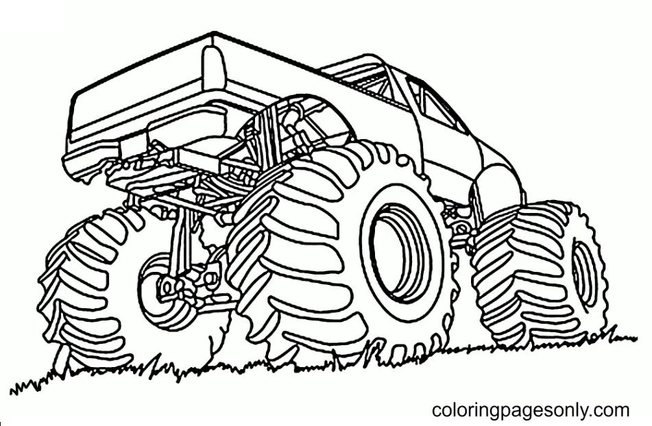 Monster Truck Para Colorear 158