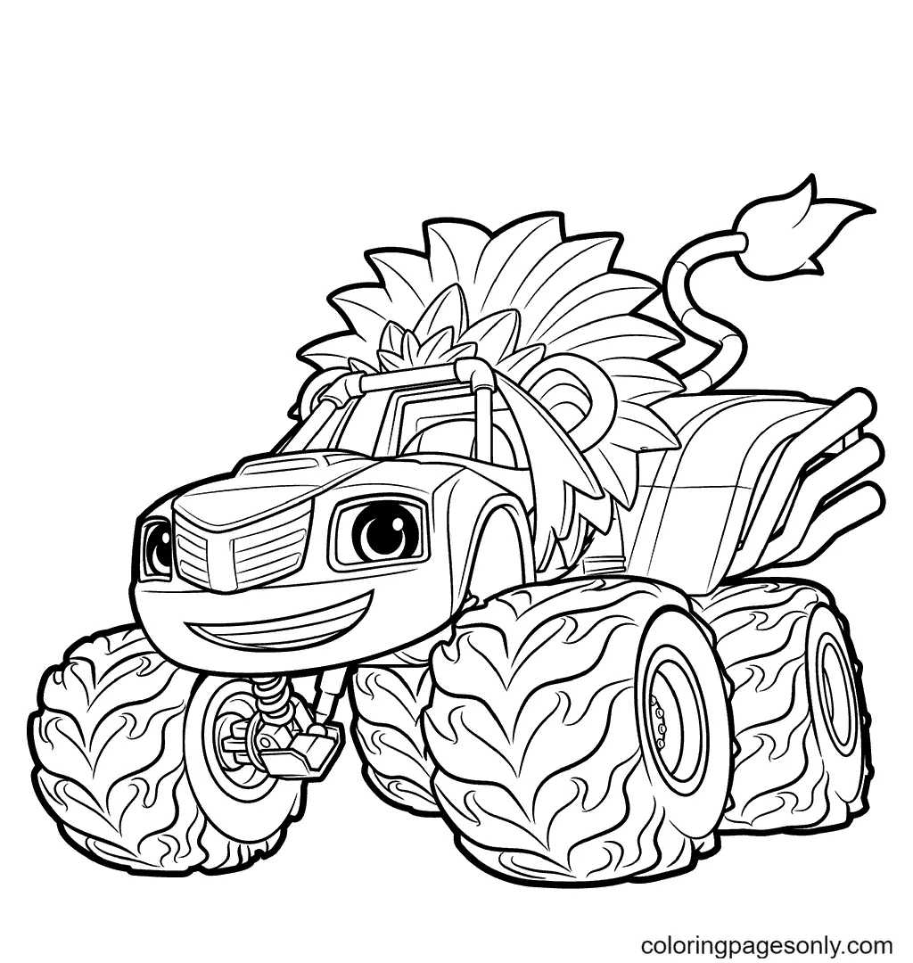 Monster Truck Coloring Pages 16