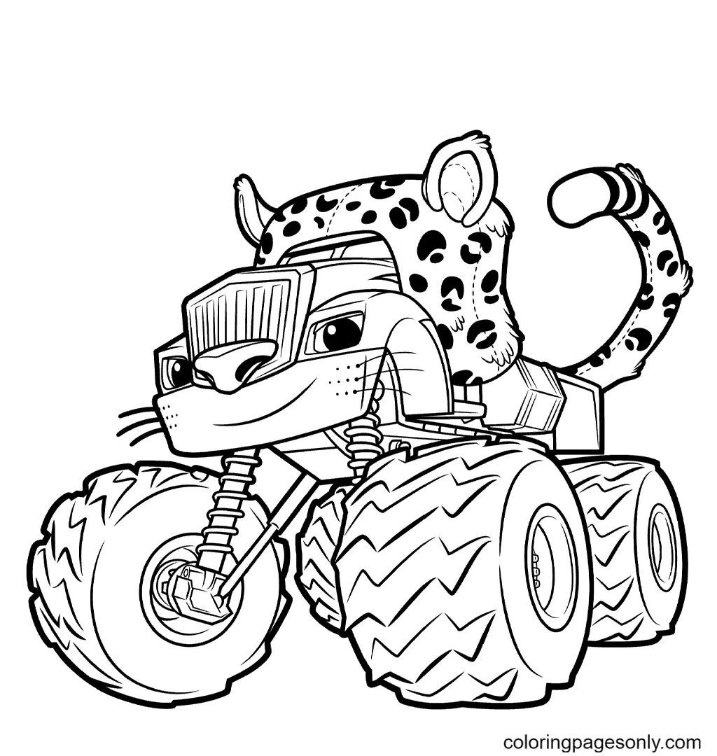 Monster Truck Coloring Pages 21