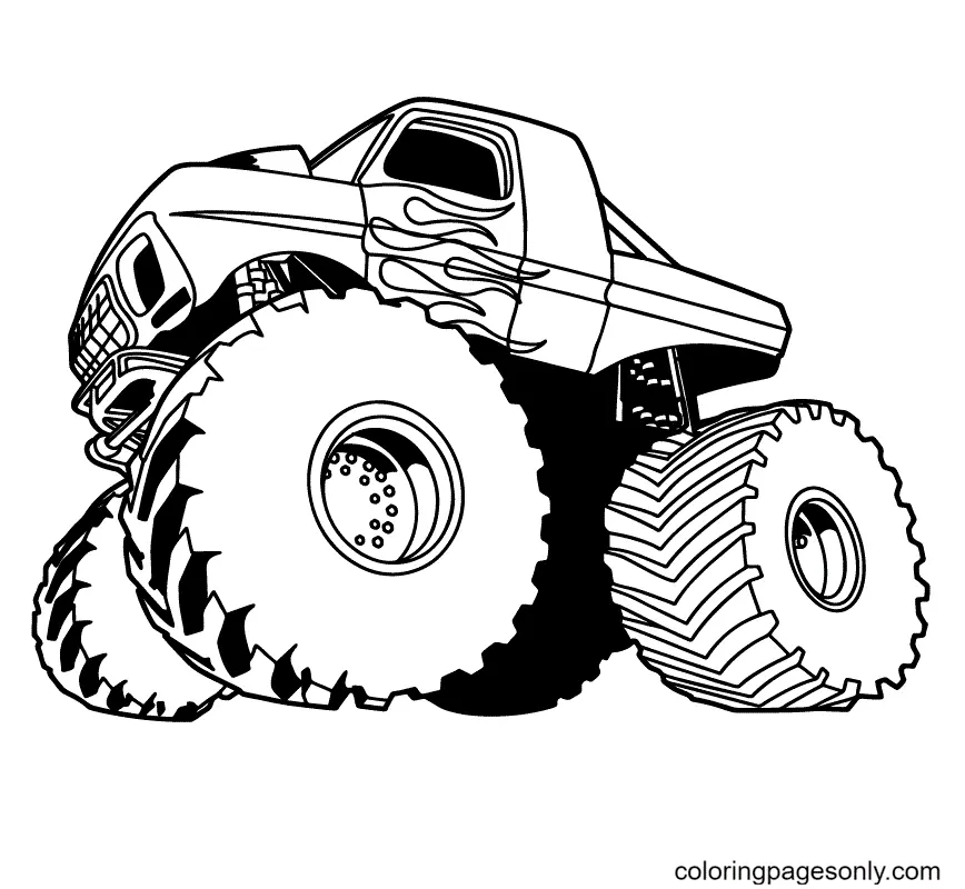 Monster Truck Coloring Pages 27