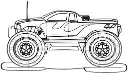 Monster Truck Coloring Pages 3