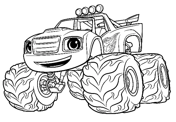 Monster Truck Coloring Pages 36